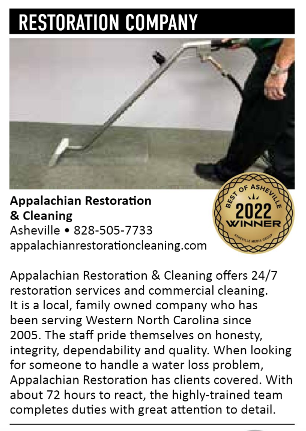 Best Restoration Company in Asheville 2022!